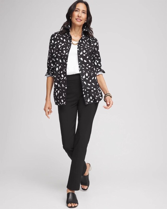 No Iron Dot Print Shirt - image 2